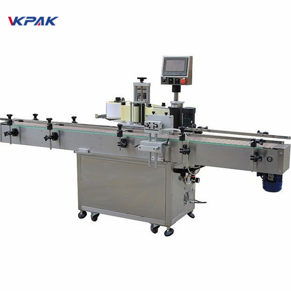 ഓട്ടോമാറ്റിക് ഓയിൽ ലംബ സ്വയം പശ റ ound ണ്ട് ബോട്ടിൽ ലേബലിംഗ് മെഷീൻ