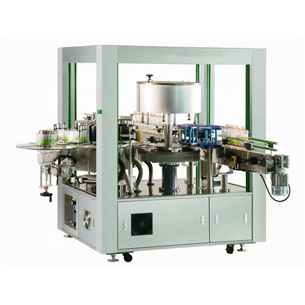 റോട്ടറി ലേബലർ മെഷീൻ മുന്നിലും പിന്നിലും