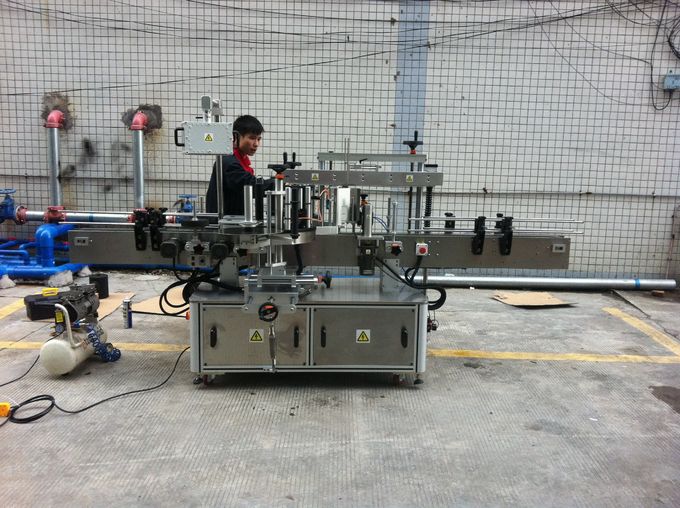 വളർത്തുമൃഗങ്ങളുടെ കുപ്പികൾക്കായി മുന്നിലും പിന്നിലും പൂർണ്ണ ഓട്ടോമാറ്റിക് പശ റ ound ണ്ട് ബോട്ടിൽ ലേബലിംഗ് മെഷീൻ