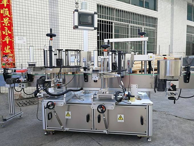 ടച്ച് സ്ക്രീനോടുകൂടിയ രണ്ട്-വശങ്ങളുള്ള ഫ്രണ്ട് & ബാക്ക് സെൽഫ് പശ ലേബലിംഗ് മെഷീൻ പൂർണ്ണ യാന്ത്രികം